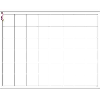 Graphing Grid Large Squares Wipe Off Chart 17X22 By Trend Enterprises