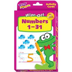 Numbers 1-31 Wipe Off Activity Cards By Trend Enterprises
