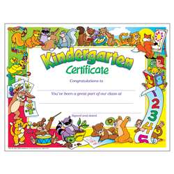 Certificate Kindergarten 30/Pk 8-1/2 X 11 By Trend Enterprises