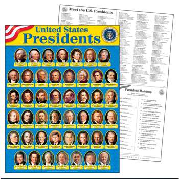 United States Presidents Learning Chart By Trend Enterprises