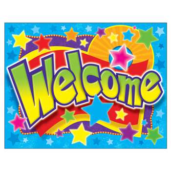 Welcome Stars Learning Chart By Trend Enterprises