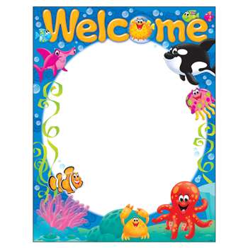 Welcome Sea Buddies Learning Chart, T-38357