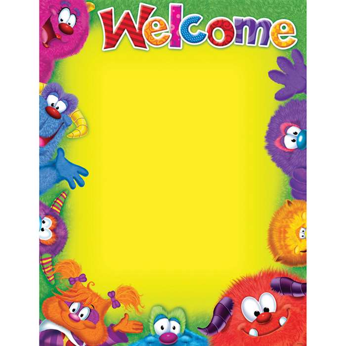 Welcome Blank Furry Friends Chart By Trend Enterprises