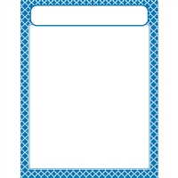 Moroccan Blue Learning Chart, T-38602