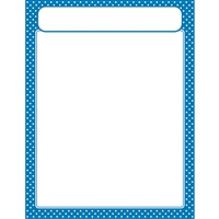 Polka Dots Blue Learning Chart, T-38618