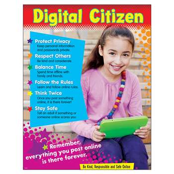Digital Citizenship Learning Chart Primary, T-38641