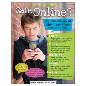 Online Safety Learning Chart Secondary, T-38646