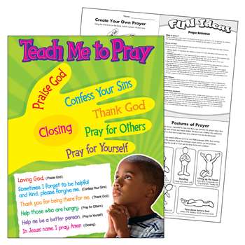 Teach Me To Pray Learning Chart By Trend Enterprises