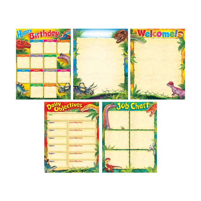Discovering Dinosaurs Learning Charts Combo Pack, T-38978
