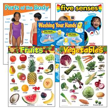 Healthy Living Learning Charts Combo Pack, T-38980