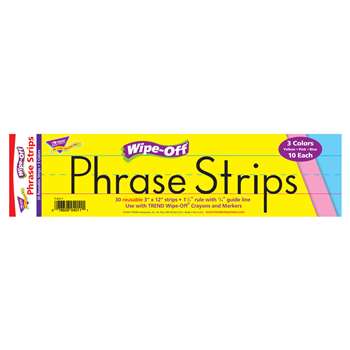 Wipe-Off Sentence Strips Multicolor 12 Inch Pk Phrase Strips By Trend Enterprises