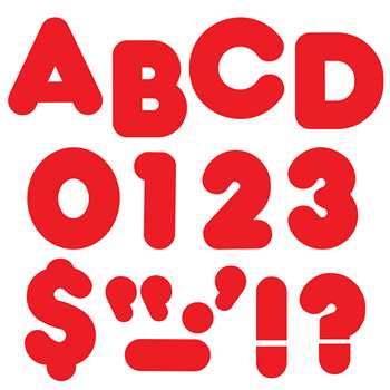 Ready Letters 4 Inch Casual Red By Trend Enterprises