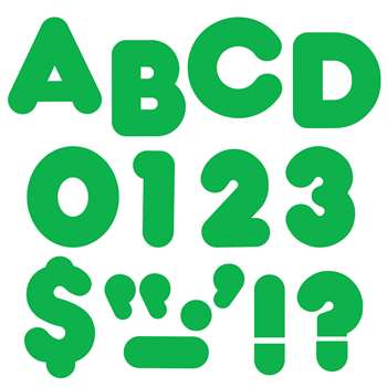 Ready Letters 4In Casual Green Spark By Trend Enterprises