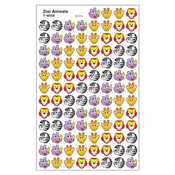 Sticker Zoo Animals Supershapes By Trend Enterprises