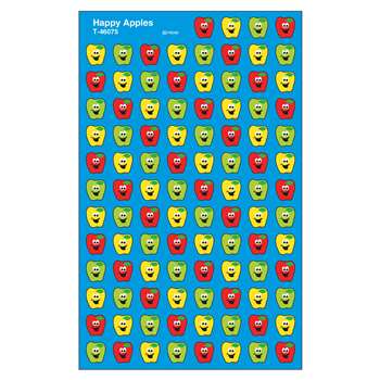 Happy Apples Supershape Superspots/Shapes Stickers By Trend Enterprises