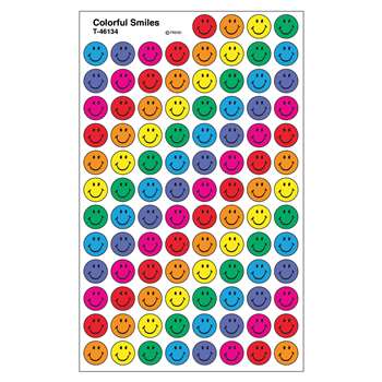 Superspots Stickers Colorful 800/Pk Smiles Acid-Free By Trend Enterprises