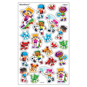 Blockstars Supershapes Stickers, T-46316