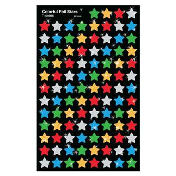 Supershapes Colorful Foil Stars By Trend Enterprises