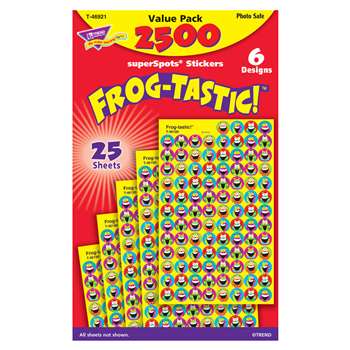 Frog Tastic Superspots Stickers Value Pack By Trend Enterprises