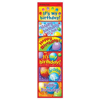 Applause Stickers Birthday 30/Pk Time Acid-Free Larger Size By Trend Enterprises