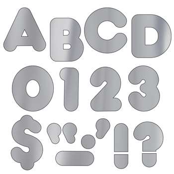 Ready Letters 4 Casual Metallic Silver By Trend Enterprises