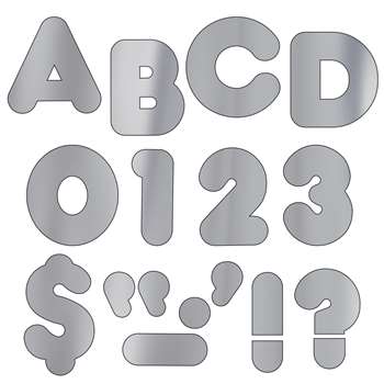 Ready Letters 2 Casual Metallic Silver By Trend Enterprises