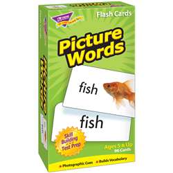 Flash Cards Picture Words 96/Box By Trend Enterprises