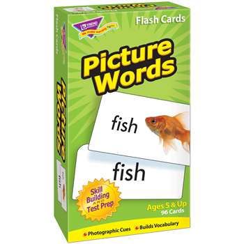 Flash Cards Picture Words 96/Box By Trend Enterprises