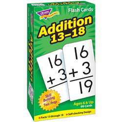 Flash Cards Addition 13-18 99/Box By Trend Enterprises