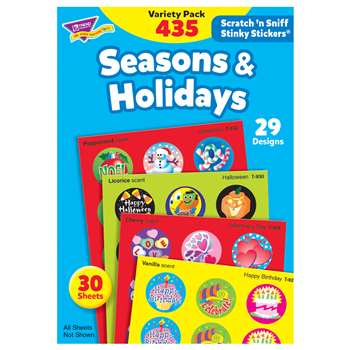 Stinky Stickers Seasons & 432/Pk Holidays Jumbo Variety By Trend Enterprises