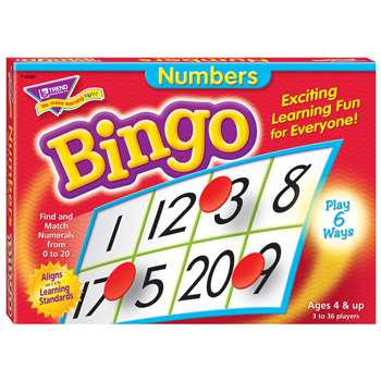 Bingo Numbers Ages 4 & Up By Trend Enterprises