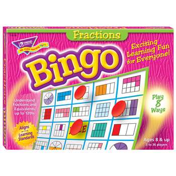 Bingo Fractions Ages 10 & Up By Trend Enterprises