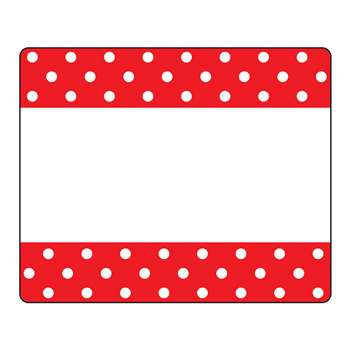 Polka Dots Red Terrific Labels, T-68043