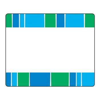 Stripe-Tacular Cool Blue Terrific Labels, T-68044