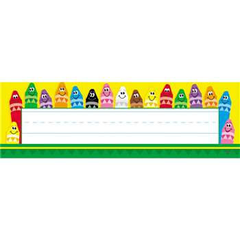 Desk Toppers Colorful 36/Pk 2X9 Crayons By Trend Enterprises