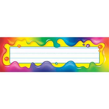 Rainbow Gel Desk Toppers Name Plates By Trend Enterprises