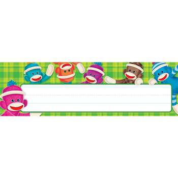 Sock Monkey Desk Name Plates By Trend Enterprises