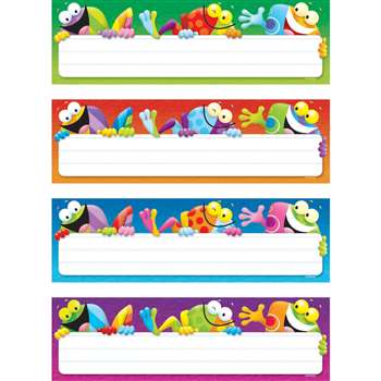 Frog Tastic Name Plates Variety Pack Of 4 Designs 32 Plates By Trend Enterprises