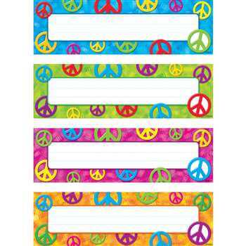 Peace Signs Desk Toppers Name Plates Variety Pk By Trend Enterprises
