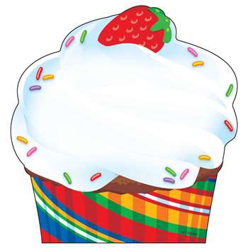Bake Shop Cupcake Note Pad Shaped By Trend Enterprises