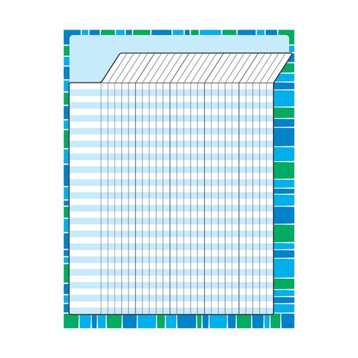 Stripe-Tacular Cool Blue Incentive Chart, T-73393
