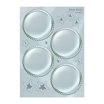 Award Seal Silver Burst 32/Pack By Trend Enterprises