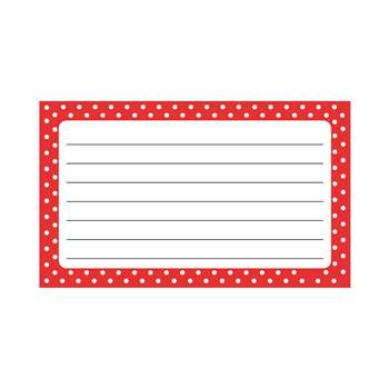Polka Dots Terrific Index Cards Lined, T-75302