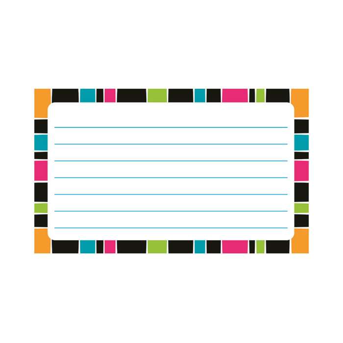 Stripe-Tacular Terrific Index Cards Groovy Lined, T-75304