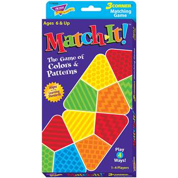 Match-It: 3 Corner Matching Game By Trend Enterprises