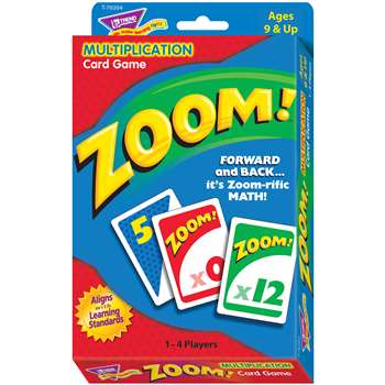 Zoom Multiplication Card Game By Trend Enterprises