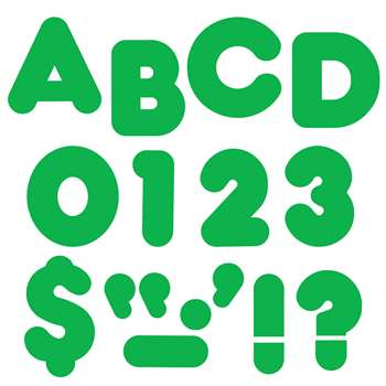 Ready Letters 3 Inch Casual Green By Trend Enterprises