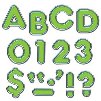 Green 4In Colorful Chrome Ready Letters By Trend Enterprises