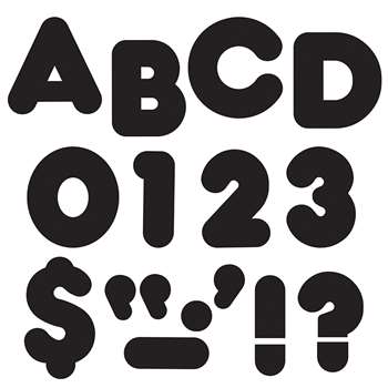 Ready Letters 5 Inch Casual Black By Trend Enterprises