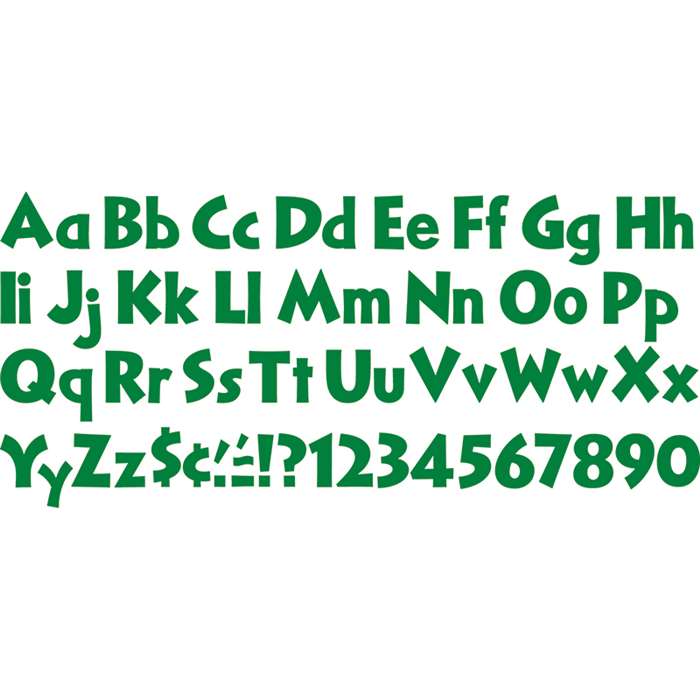 Ready Letters Kelly Green 4 Inch By Trend Enterprises